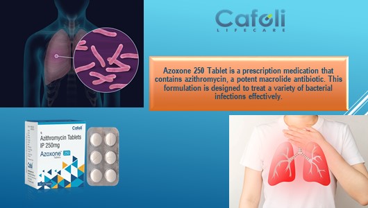 Azoxone 250 Tablet at Best Price in Antibiotic Therapy Franchise for Antibiotic and Bacterial Infections, Respiratory Infections